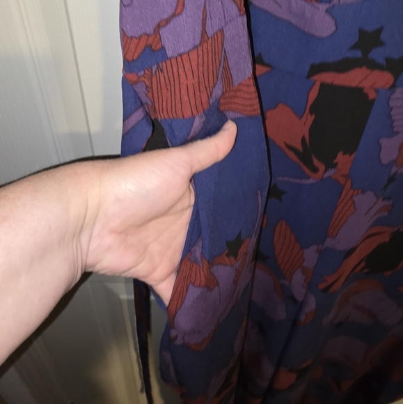 NWOT Modcloth Aiming High Floral Jumpsuit Wide Leg w Pockets & Waist Tie Plus 1X - Picture 4 of 8